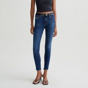 AG Adriano Goldschmied The Legging Ankle Super Skinny Ankle Side Slit Size 25R